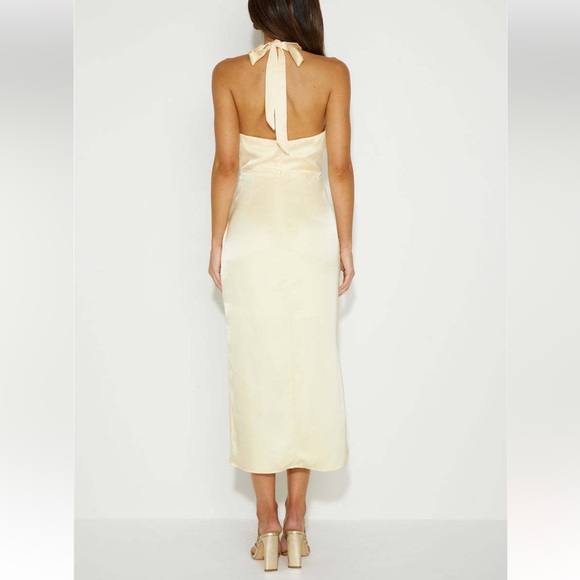 Hello Molly Cream Midi Dress - Picture 3 of 6